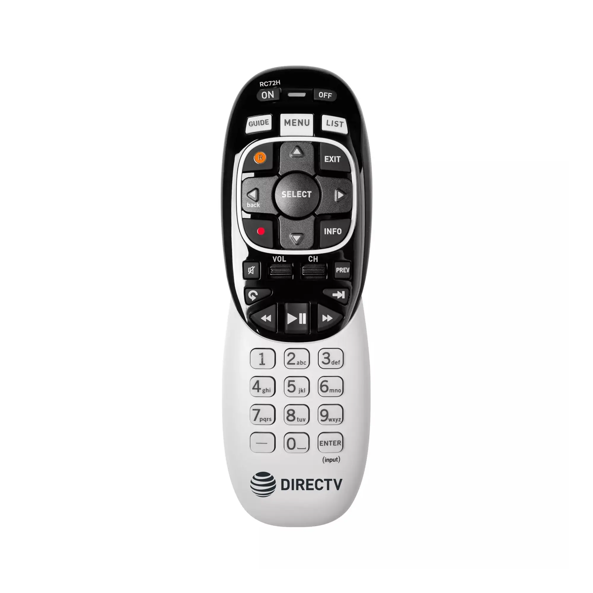 DIRECTV RC72H HOTEL Remote Control OEM Replacement DRE with Anti Microbial Coating - Batteries Included