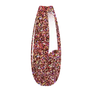 French Glitter Nail Art - Rose Gold Colors - GF07