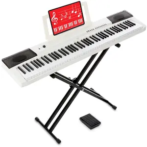 Best Choice Products 88-Key Full Size Digital Piano for All Player Levels w/ Semi-Weighted Keys, Stand, Pedal
