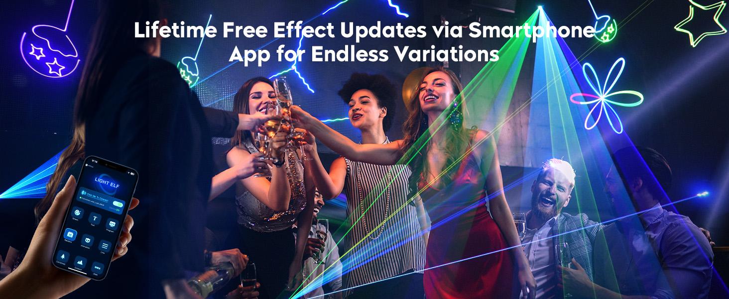 UKING Cat Face APP Battery Animation Light supports manual drawing text display custom programming auto sound DMX512 app control Ideal for parties KTV DJs stages bars Christmas Halloween