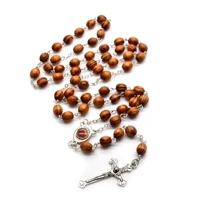 Olive Wood Rosary Handmade in Bethlehem with Soil from Holy Land Authentic Craftsmanship Spiritual Connection Gift