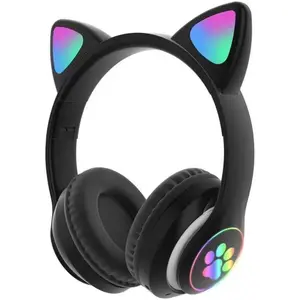 Headphones, Foldable  Headset for ,  5.3 Over-Ear Headphones with Mic, LED Lights Up,85dB Volume Limited,Girls Boys  Headphones for Travel iPad Tablet