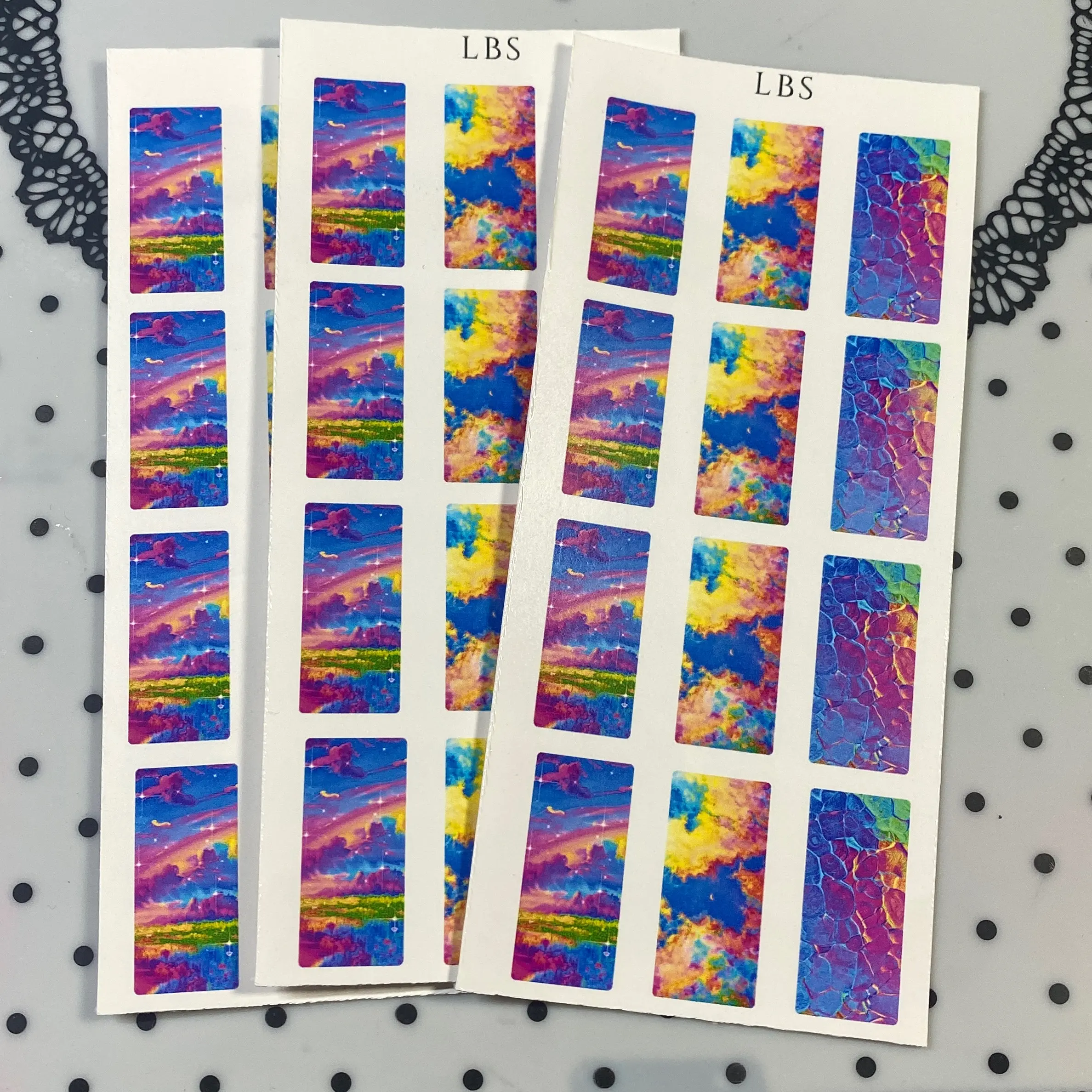 Neon dream waterslide decals