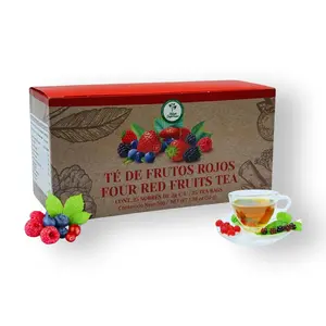 Frutos Rojos Te (Red Fruits Tea) – 100% Natural, Vegan | 25 Tea Bags