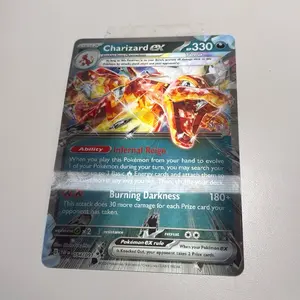 Pokemon Charizard EX Card - 330 HP, Infernal Reign Ability, Burning Darkness Attack, Official Trading Card Game