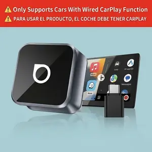 OTTOCAST Mini Cube 2026 Upgrade Fast Wireless CarPlay Adapter, 2in1 Wireless CarPlay & Android Auto Adapter, Wireless CarPlay and YouTube Adapter, Dual-Band 2.4G+5G for Cars After 2016 tiktokshopspringglowup