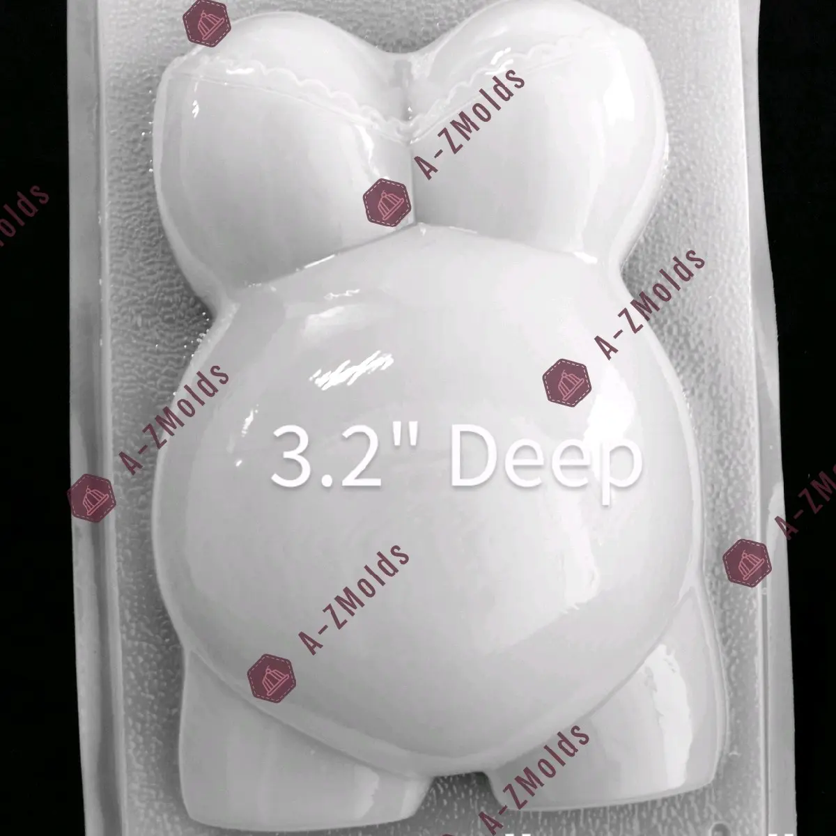 Pregnant belly mold , Jello, plaster, chocolate, candles Pregnant belly mold , Jello, plaster, chocolate, candles