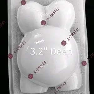 Pregnant belly mold , Jello, plaster, chocolate, candles