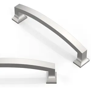 10 Pack Brushed Satin Nickel Cabinet Pulls 5 Inch(128mm) Kitchen Cabinet Handles Solid Zinc Alloy Cabinet Hardware Drawer Pulls