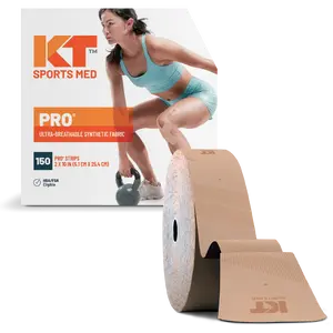 KT Tape Pro 150 Strips - 10" Precut Athletic Tape For Pain Relief & Support