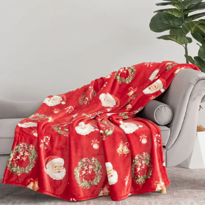 Berkshire Oversized Holiday Throw with Plush Gift Bag