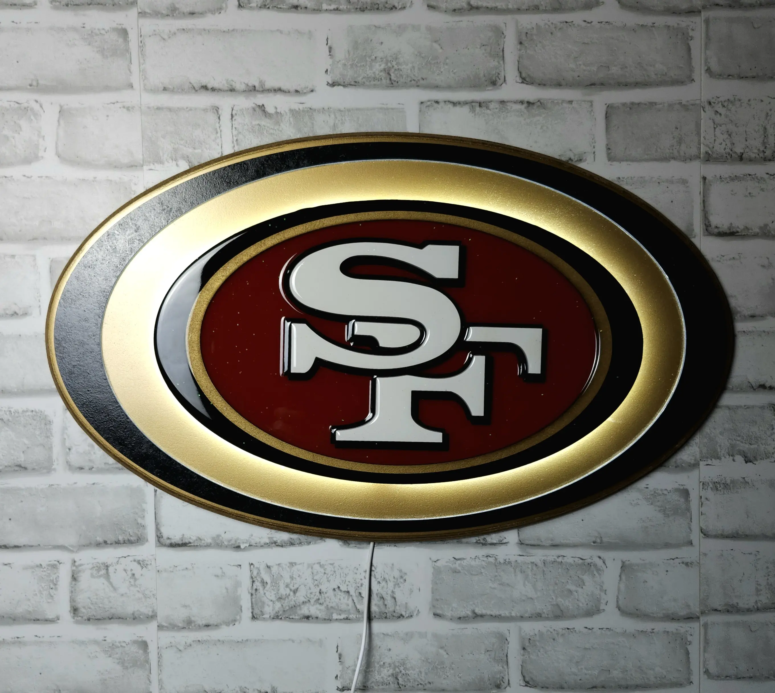 49ers 3D Lighted Wall Art