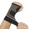 Unisex Copper Fiber Carpal Tunnel Wrist Brace 2pack - Adults All Seasons Breathable Compression Portable Nylon Joint Support Sports Wristbands for Tendonitis Pain Relief, Recovery Support