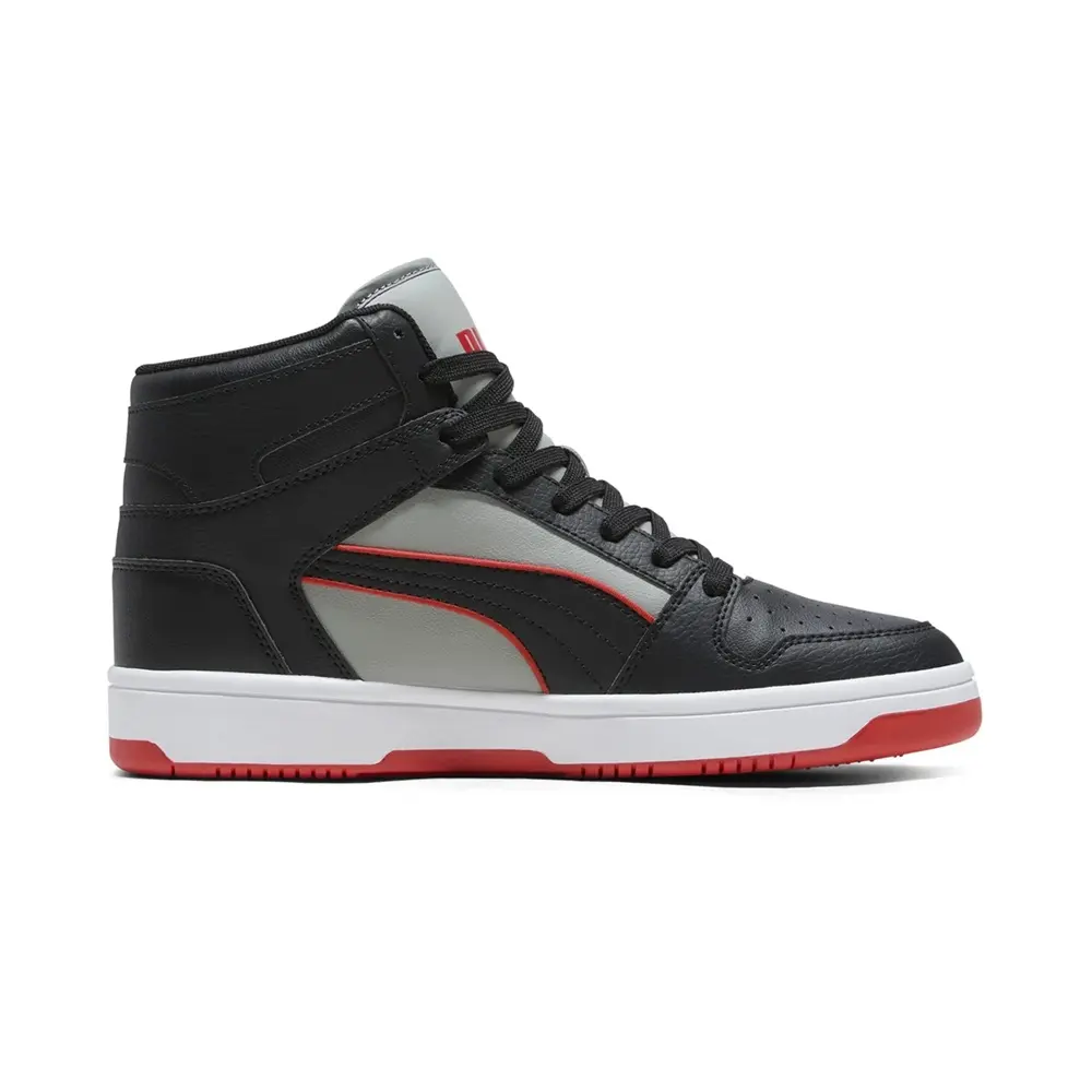 Men's Puma Rebound Layup Piping Puma Black-Puma Red-Gray (402080 01)