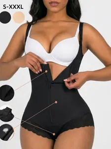 Colombian Faja Sin Costuras Sshapewear for Women,  Cremallera Girdle Levanta Glúteos & Waist Trainer Shaper, Butt Lifter Tummy Control, Stei Daus Waist Trainer,Baddie Tummy Fflattering Outfit, Underwear