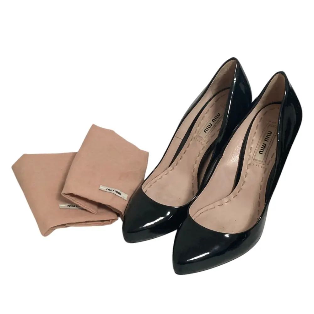 Pre-owned miu miu Patent Leather Small Leather Goods High Heel Pumps