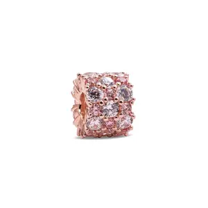 Pandora - Pink & Clear Sparkle Charm  - 788487C01