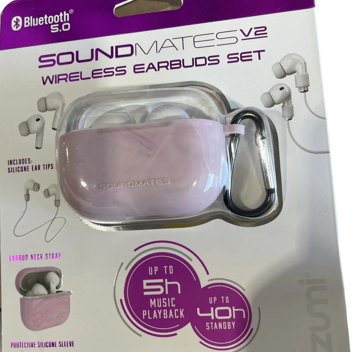 Tzumi Sound Mates V2 Wireless  Stereo Earbuds Set