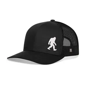 Bigfoot Trucker Hat  |  Black Sasquatch Snapback