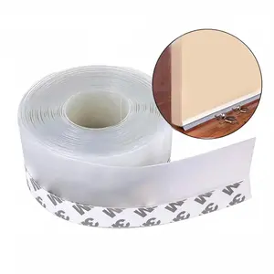 1 Roll Self-adhesive Windproof Waterproof Door & Window Sealing Strip(1m/5m), Door Seam Bottom Sealing Strip Tape, Multifunctional Household Tape Strip For Against Dust, Draft & Noise, Draft Stopper