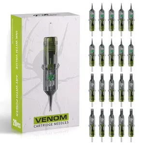 Venom 20-Pack Mixed Ballpoint Pen Saturated Pigment Refills for Reliable Writing