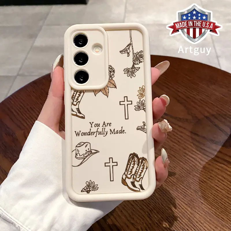 Smartphone Casing for Samsung S22, S23, S24 Ultra Plus, S25 - Western Religion Themed Fashion Gift, Full Body Shockproof Soft Silicone Handheld Devices Accessory