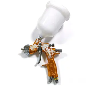 Devidiss Gte Pro Te20 Lite Hvlp Spray Gun 1.3mm Tip Nozzle, Perfect for All Automotive Paints, Professional Fine Finish Effect, Paint Spraying Tool