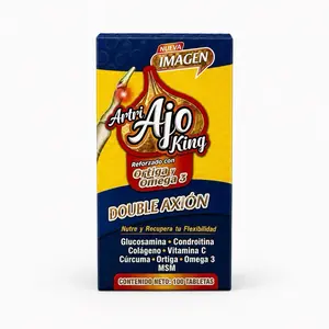 VIRAL Arti Ajo King Dietary Supplement - Fortified with Nettle and Omega-3, Double Axion Formula, 100 Tablets