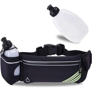 Waterproof Running Belt with Water Bottle Holder for Hiking & Jogging Fathersdaygift