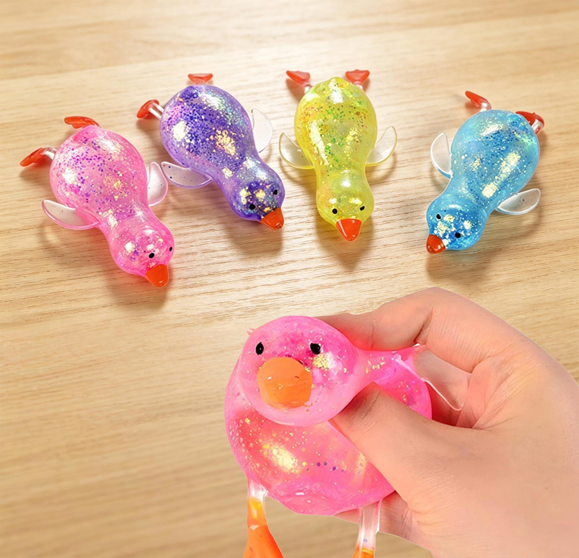 Cute Duck Stress Ball TPR Squishy Fidget Toy Soft Slow Rise Anxiety Relief Sensory Toy Easter Basket Stuffer Desk Decor Kawaii Gift Kids Adults Trending 2026