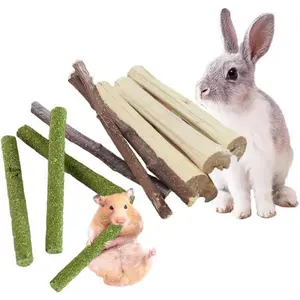 Rabbit Toys, 3 Types Hamster Chew Toys for Teeth Grinding, Improve Dental Health, Best Bunny Toys for Rabbits, Guinea Pigs, Chinchillas, Hamsters