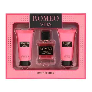 Romeo Vida Eau de Parfum, Shower Gel and Body Lotion 3pc Gift Set 50ml