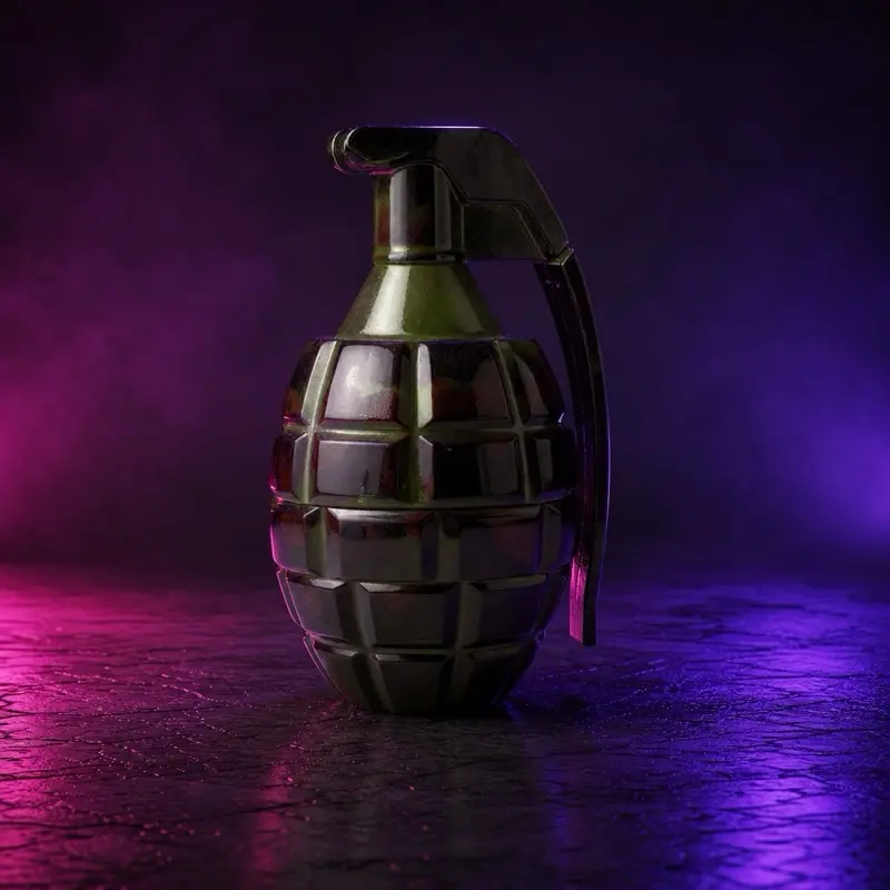 Grenade Shape Home Coffee Bean Grinder, Fancy Storage Bottle