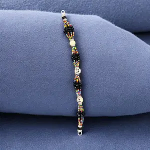 Muerto 7 Color Pulvera Santeria 7 Potencias Beaded Bracelet with Colorful Beads and Unique Design Cultural Accessories