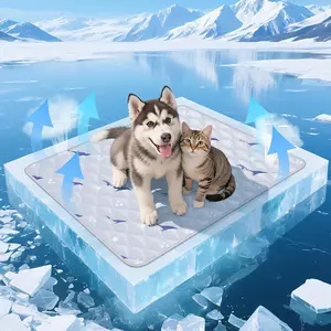 PetSafe Dog Cooling Mat - Breathable Honeycomb Weave, Anti-Slip Design, Gel-Free, 21"x27", Portable & Washable for Indoor/Outdoor Use