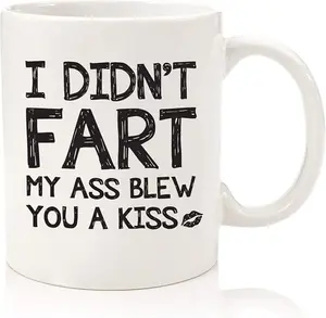 White Elephant Gifts For Adults - I Didn't Fart Mug Funny Gag Gifts - Best Birthday Gifts for Men, Women - Unique Gift Idea for Him, Adults, Husband, Brother from Son, Daughter, Wife - Fun Novelty Cup