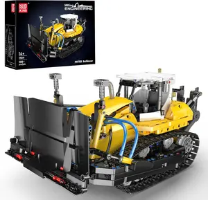 Mould King 19019 Bulldozer Building Set - Technique Heavy Bulldozer Truck Model Kits, Collectible Construction Vehicle Toys, DIY Engineering Building Blocks for Teens and Adults (1200 PCS)
