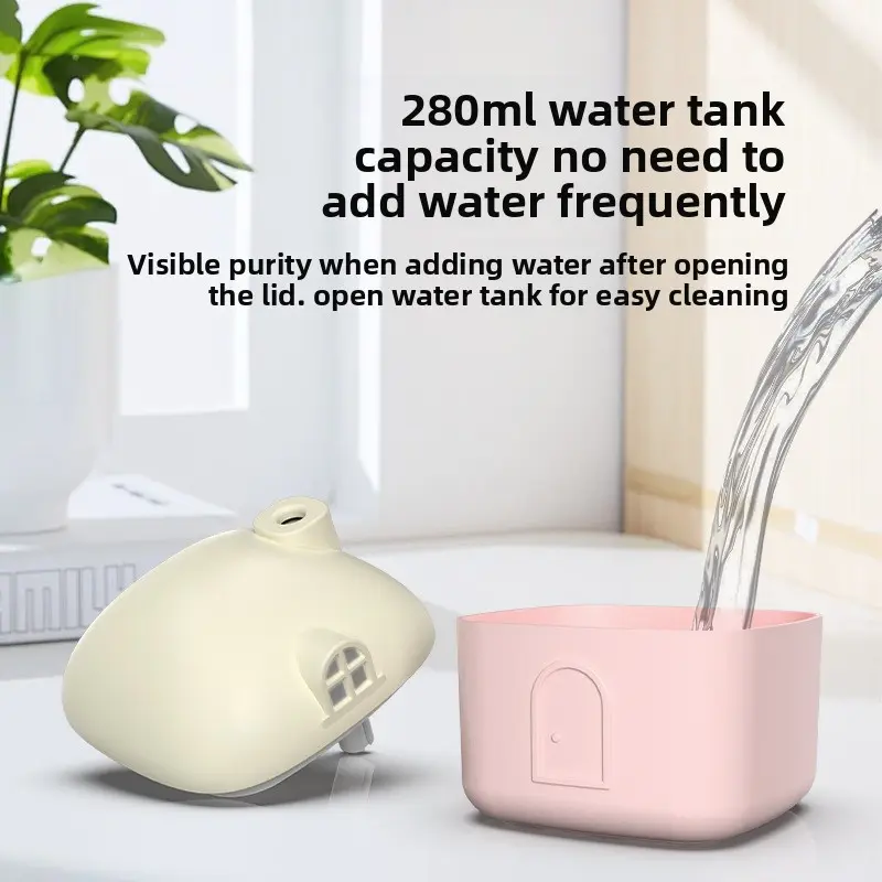 New Summer Must-Have for the Home: Mini House Humidifier—Compact, Portable USB Air Humidifier with Romantic Multi-Color Lights—Perfect Gift