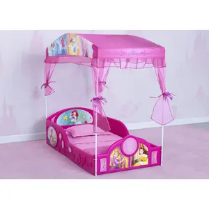 Disney Princess Plastic Sleep and Play Toddler Bed with Canopy by Delta Children