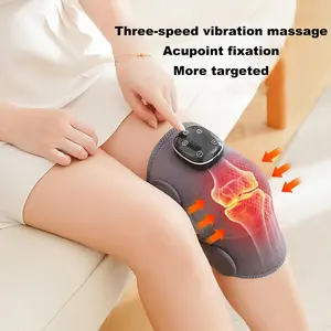 Wireless knee heating pad, heated knee pad with vibration, knee massager to heat the knee for men and women