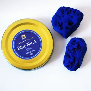 Blue Nila Stone Authentic Moroccan Saharian Indigo Nila Best Natural Skin Ritual for Radiant Skin. Nourish and Even Skin Tone.