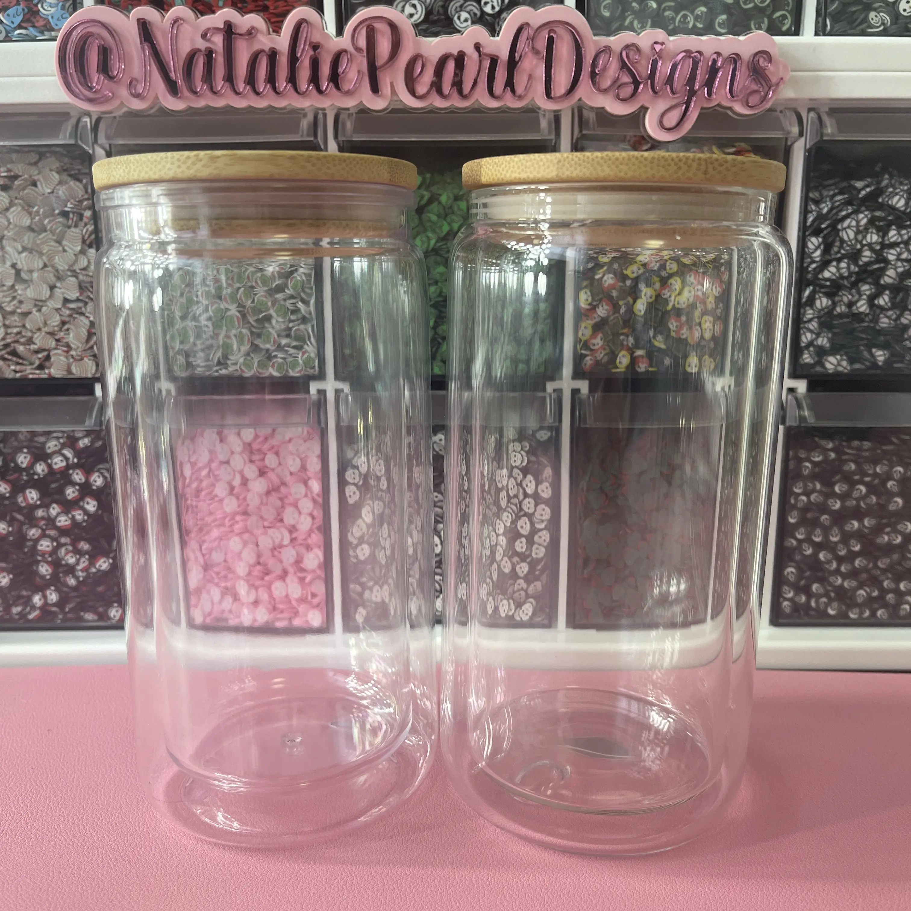 Custom Glass or Acrylic Snow Globe Can Cup