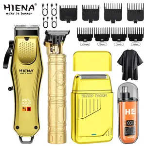 All-in-One Men‘s Grooming Kit｜Electric Shaver & T-Blade Trimmer, USB Fast Charge for Home & Pro Styling. Stylish Design, Perfect Birthday Gift