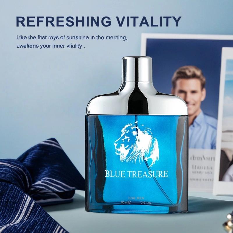 Men's Perfume in 3.0 Ounce/3.0 Liquid Ounce - Scent features notes of suede, orange blossom, leather, and mahogany, elegant and alluring, perfect for evening dinners and parties, decanter-shaped bottle, collector's perfume, romantic Valentine's Day gift