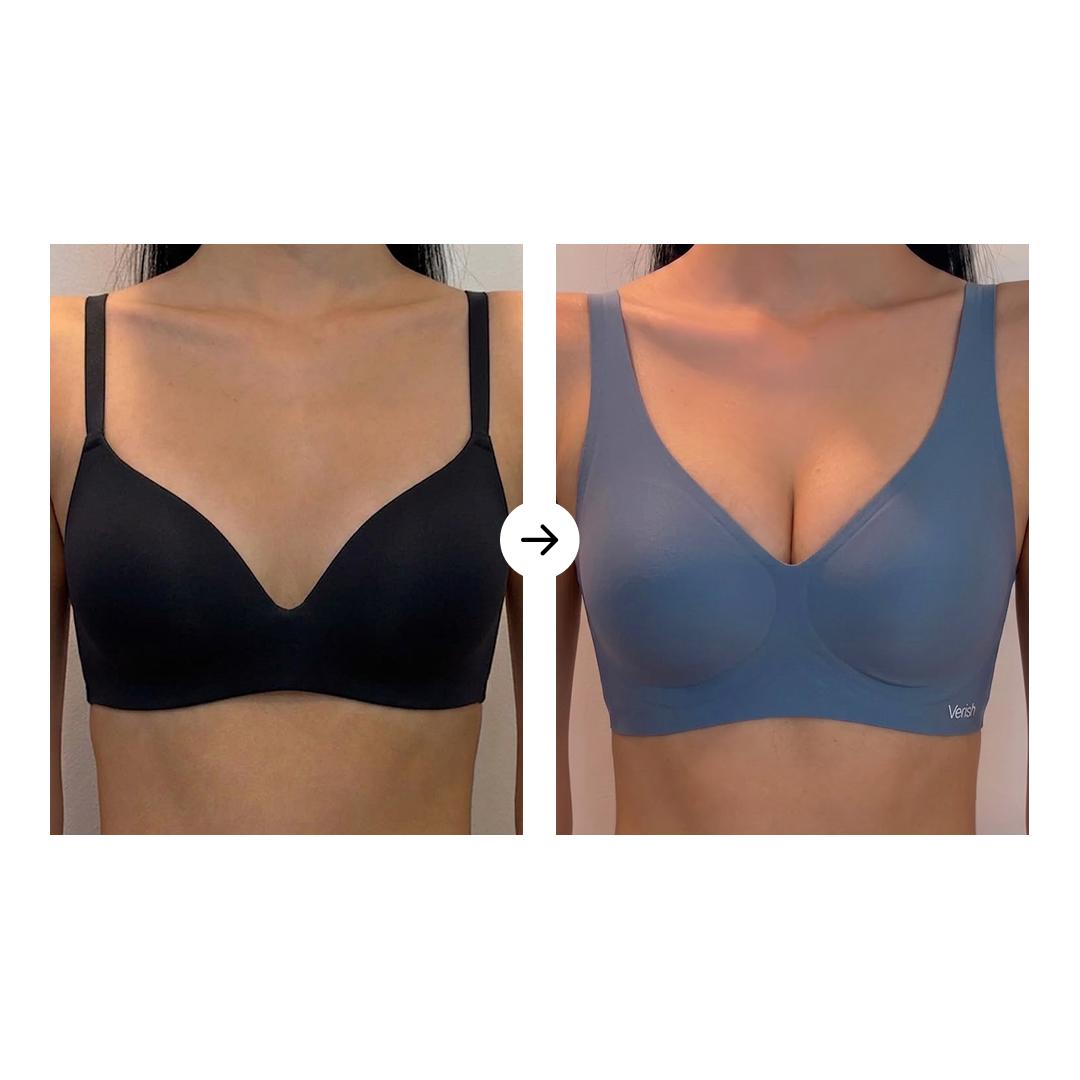 [VERISH] Cool Fit Bra Signature PLUS - 6-Layer Silicone Support Seamless Lift Bra - No Underwire Korean Wireless Bra for Women