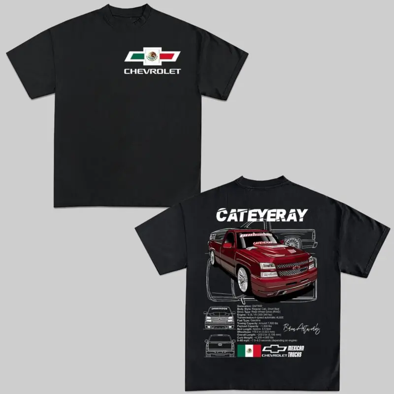 Personalized Chevrolet Silverado T-Shirt – Custom Text, 100% Cotton, Unisex