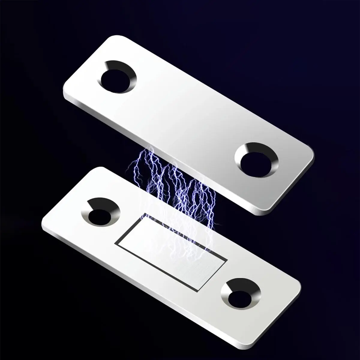 Magnetic Cabinet Door Catch, Ultra Thin Cabinet Door Magnetic Catch, Adhesive Cabinet Latch Magnetic Closures for Kitchen Closet Door, Home, Door Hardware