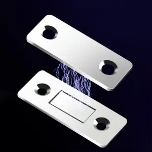Magnetic Cabinet Door Catch, Ultra Thin Cabinet Door Magnetic Catch, Adhesive Cabinet Latch Magnetic Closures for Kitchen Closet Door, Home