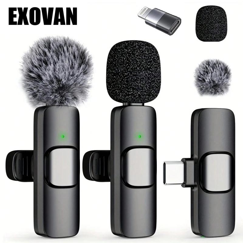 Wireless mini Microphone for iPhone/Smartphone, 2 Mini Lapel Microphones with Clearer Audio for Video Recording, Interview, Vlog,Noise Reduction Device Noise Cancellation Stereo Wireless vlogging tools handheld high quality audio Wireless mini Microphone for iPhone/Smartphone, 2 Mini Lapel Microphones with Clearer Audio for Video Recording, Interview, Vlog,Noise Reduction Device Noise Cancellation Stereo Wireless vlogging tools handheld high quality audio