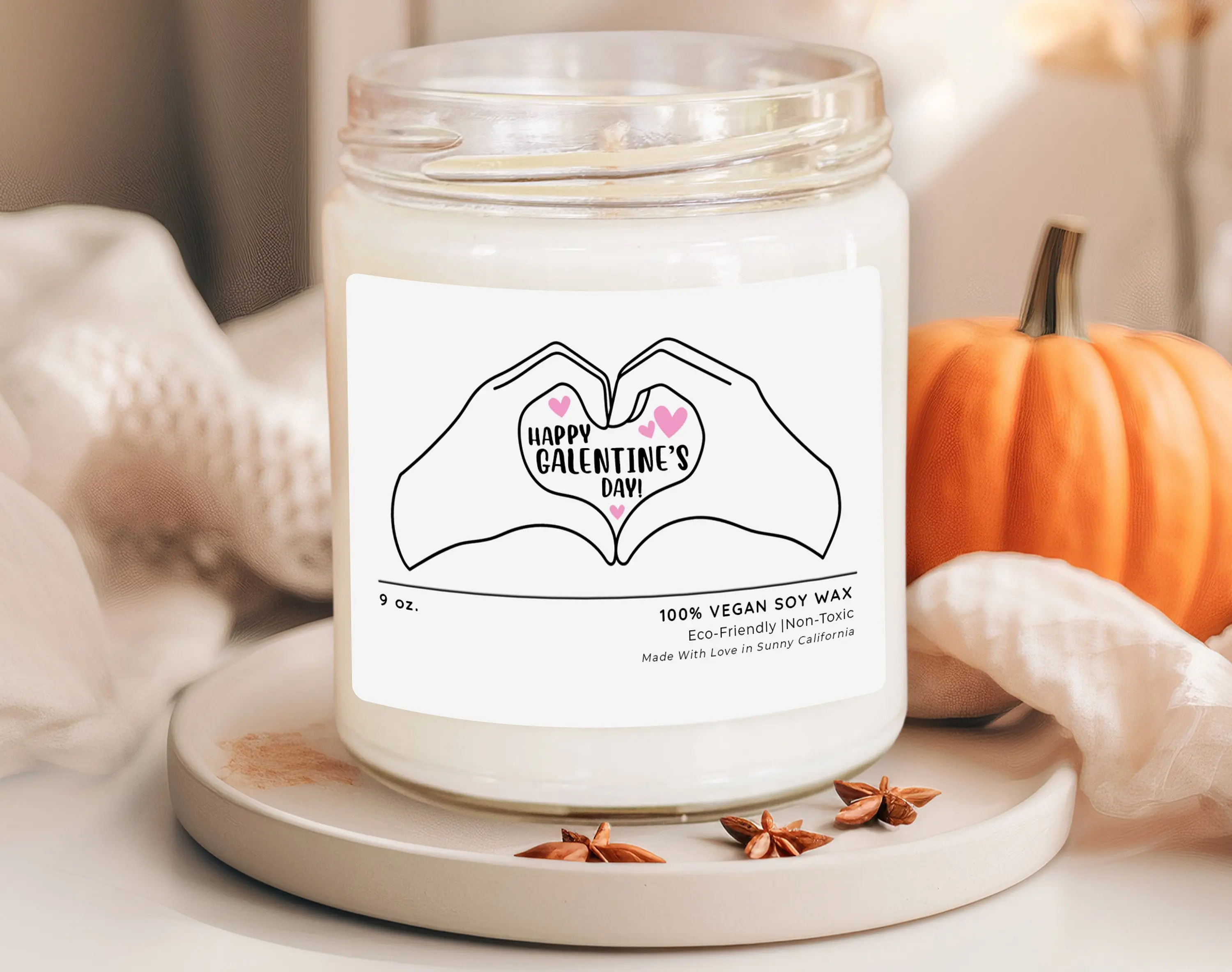 Happy Galentine's Day Candle, Valentines Day Gift For Best Friend, Galentines Gifts, Best Friend Candle, Galentines Party, (C-63VAL)